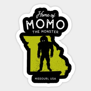 Home of Momo The Monster - Missouri, USA Sticker